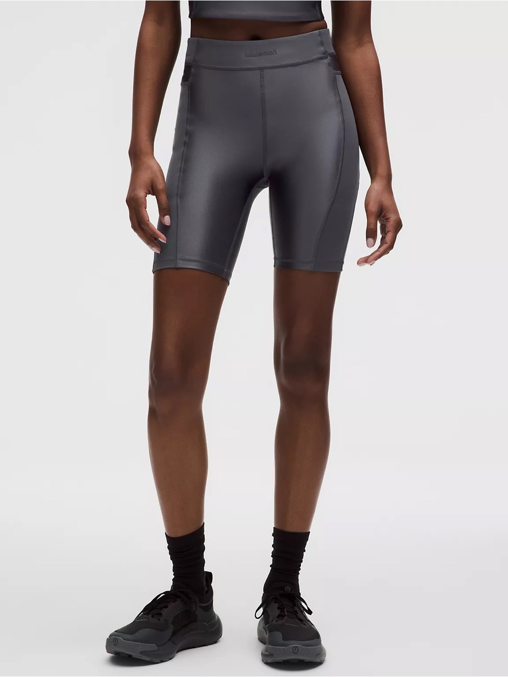 Lululemon Satin Shine Panelled High-Rise Short 8" Wordmark